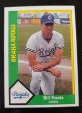 ⚾ 1990 CMC AAA baseball Bill Pecota Omaha Royals American Association Pro Cards