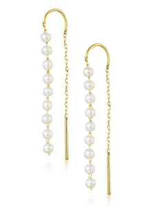 LeCarré Pendientes Oro 18k Purity Multi Perlas GB154OA Perlas Cultivadas-4.5 cm - Imagen 1 de 5