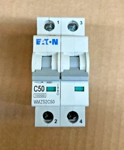 Eaton WMZS2C50 UL1077 2P C-Curve 50A Breaker - Picture 1 of 3