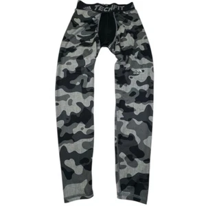 Adidas Comprehension Pants Men Large Camouflage Gray TECHFIT Fitness Athletic - Picture 1 of 11
