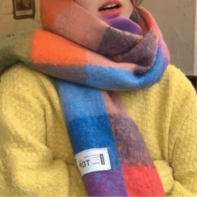 NUEVO Bufanda Manta Boho Mohair Gran Tamaño Foto 1 de 4