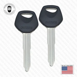 (2) Suzuki Aftermarket Motorcycle Key Blank Fits 1999-2007 Suzuki Hayabusa 1300 - Foto 1 di 6