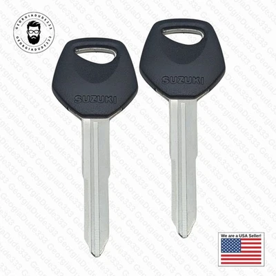 (2) Chave de motocicleta Suzuki Aftermarket compatível com 1997-2005 Suzuki GSXR 750 - Imagem 1 de 4