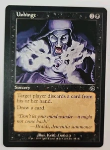 MTG Magic The Gathering Card Unhinge Sorcery Black Torment - Picture 1 of 2