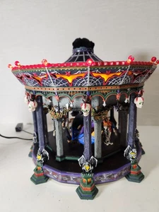 DEPT 56 Ghostly Carousel Halloween #55317 *No Spin* Sound & Lights Work mit Box - Bild 1 von 16