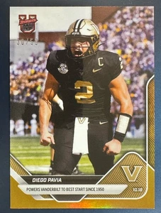 Diego Pavia 2025-26 Bowman U NOW Football #31 Gold Foil /50 - Picture 1 of 1