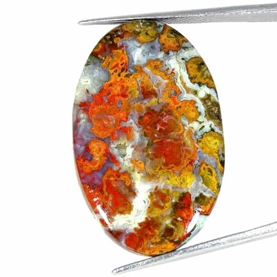 Piedra preciosa suelta ovalada de ágata húngara natural de 25,80 quilates 21x34x5 mm Foto 1 de 4