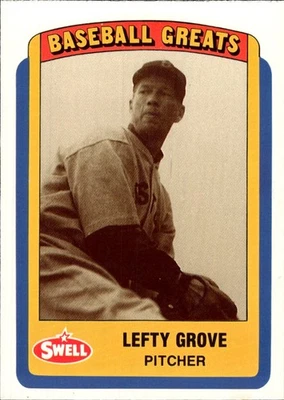 1990 Swell Baseball Greats #70 Lefty Grove Boston Red Sox - Image 1 of 2