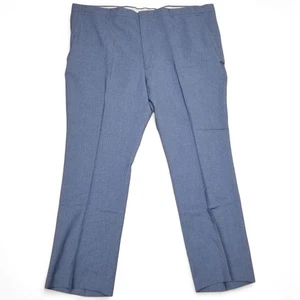 Levis Action Wool Pants Mens 50x32 Blue Tailored Classics Dress Trousers USA - Picture 1 of 7