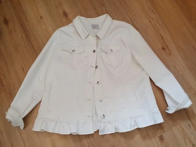 Jacke/Jeansstyle "Nala" Gr. 50, offwhite ,getragen sehr guter Zustand - Bild 1 von 4