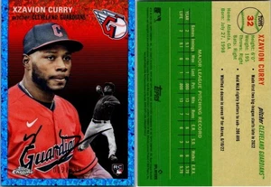 2023 Topps Platinum Anniversary Xzavion Curry  Blue Diamond Refractor /199 RC - Picture 1 of 1