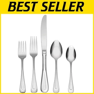 Elegant Satin Sand Dune 20-Piece Stainless Steel Flatware Set, Service for 4 - Picture 1 of 10