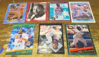 7) Kirby Puckett baseball cards Donruss Fleer Score Studio Classic Post UD Twins - Image 1 of 2
