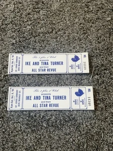VINTAGE IKE & TINA TURNER 1965 TOUR UNCUT CONCERT TICKET SHEET-ST. LOUIS ARMORY - Picture 1 of 5