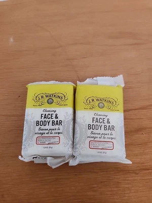 2 JR Watkins Travel Size Lotion Face Body Bar Aloe & Green Tea Soap - Image 1 of 3