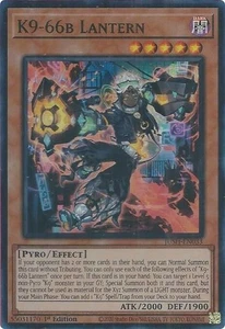 (3x) K9-66b Lantern - JUSH-EN033 - NM - Super Rare - 1st ed - Yugioh - Picture 1 of 1
