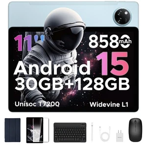 Tab A9 Pro+(2025) 11 inch Tablet with Keyboard,Android 15 Tablet with 90Hz Di... - Picture 1 of 9