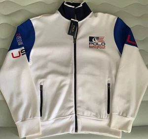 POLO RALPH LAUREN USA OFFSHORE SAILING TEAM P-15 JACKET RED-WHITE-BLUE NWT MED - Picture 1 of 9