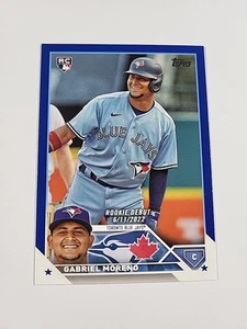 2023 Topps Update Series - Rookie Debut Gabriel Moreno Royal Blue #US290 Rookie - Picture 1 of 2