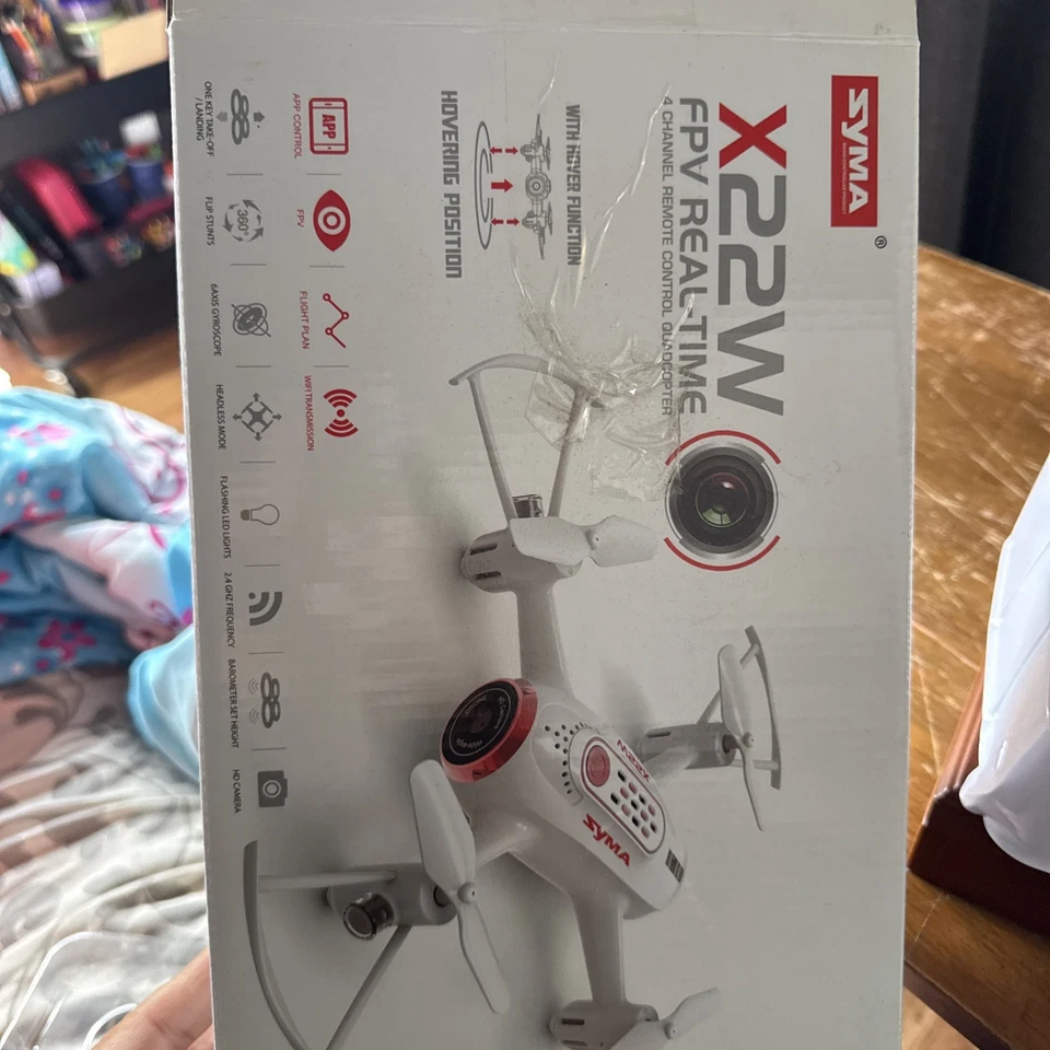 Syma X22W FPV Drone con Cámara HD WiFi Cuadricóptero - Usado Foto 1 de 4