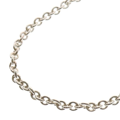 CHROME HEARTS Collana in argento 20 pollici con cuori cromati NE catena BCA080