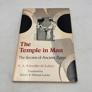 Temple In Man The Secrets Of Ancient Egypt R. A. Schwaller de Lubicz 1977 PB - Picture 1 of 7