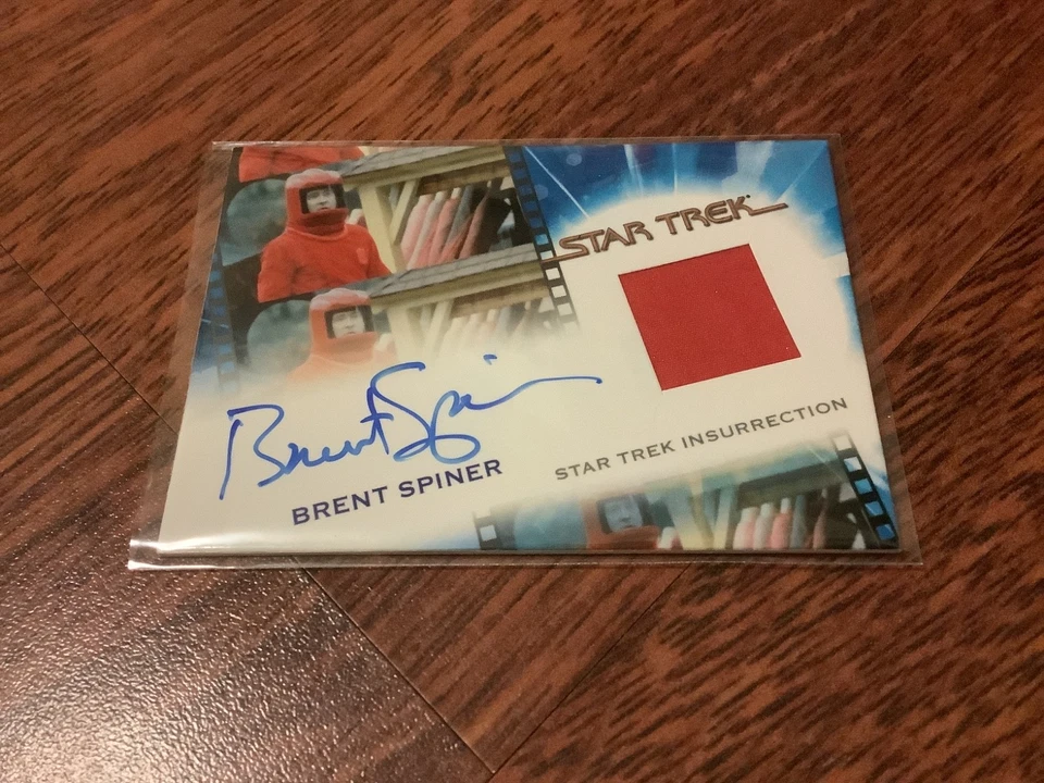 THE QUOTABLE STAR TREK MOVIES DAVID SPINER COSTUME AUTO CARD 2010 RITTENHOUSE - Image 1 of 2