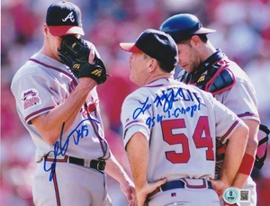 JOHN ROCKER / LEO MAZZONE ATLANTA BRAVES BECKETT AUTHENTICATED SIGNED 8x10 - Picture 1 of 1