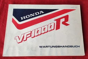 HONDA VF 1000 R 34MJ4610 WARTUNGSHANDBUCH MANUALE PROPRIETARIO TEDESCO ORIGINAL - Imagen 1 de 15