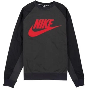 Men's Size Large Nike Sportswear Hybrid Sweatshirt CJ7037 060 Gray/Black NWT - Picture 1 of 3