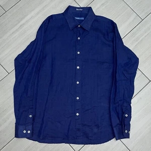Matt Totillo Over Easy Linen Button Up Shirt Men’s Size L - Picture 1 of 4