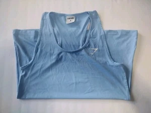 Gymshark Racerback Tank Top Light Blue Stretch Women's Medium - Picture 1 of 8