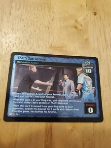 WWE WWF Raw Deal CCG - That's Sub-optimal - Rare Promotional Foil! - Picture 1 of 3
