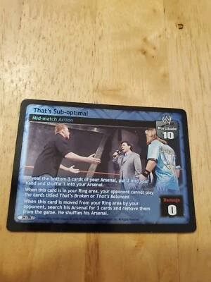 WWE WWF Raw Deal CCG - That's Sub-optimal - Rare Promotional Foil! - Image 1 of 3