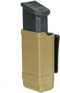 Single Magazine Pouch Belt Clip Holster Single Dbl Stack Mag G19 17 9mm .40 .45 - Picture 1 of 10