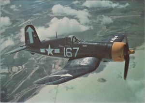 Aviation Postcard - Vought F4U-4 Corsair Fighter Aeroplane RR13286 - Picture 1 of 2