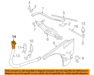 BMW OEM 00-18 X5 limpiaparabrisas-tapa de llenado 61667467951 Foto 1 de 2