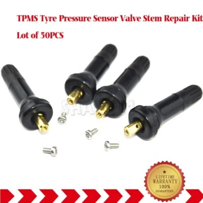 Kit de reparación de vástago de válvula sensor de presión de neumáticos 50X TPMS para Ford Focus Mondeo Fiesta Foto 1 de 4