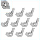 M3 Wing Nuts 10Pcs 19Mm 304 Stainless Steel Butterfly Fastener Hand Tighten