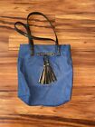 Unknown Brand Blue Leather Equestrian Bag