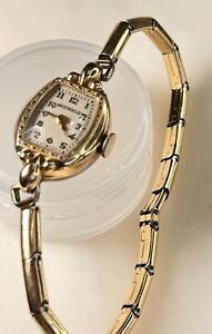 Vintage Westfield Golden Lady Watch Swiss Made Gold Filled Band Great Condition