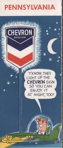 Chevron 1960 hoja de ruta: Pennsylvania nuevo de lote antiguo - Imagen 1 de 1