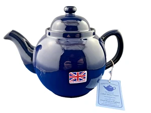 GENUINE COBAL BETTY, Red Clay, Rockingham Glaze, 8 Cup Tea Pot, MADE IN ENGLAND - Picture 1 of 11