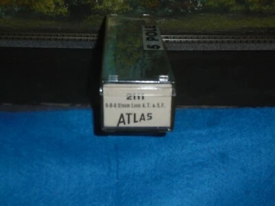 ATLAS/RIVAROSSI N SCALE #2111 0-8-0 STEAM LOCOMOTIVE A.T.& S.F. #102 5 POLE ARMA - Image 1 of 4
