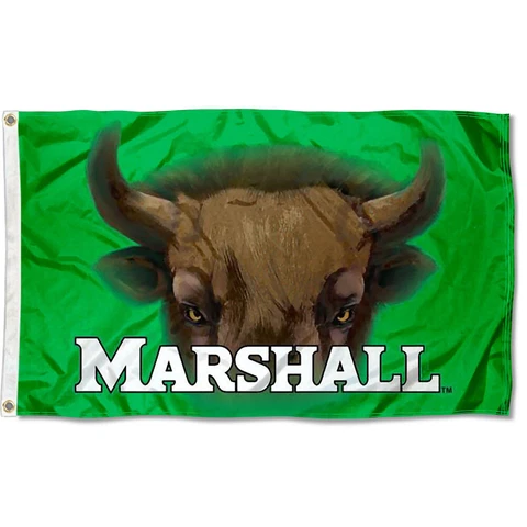Marshall Thundering Herd Herd Eyes Flag Large 3x5 Cover