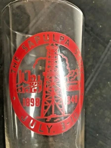 1948 Sapulpa Oklahoma-The Sapulpa Story Drinking Glass-50 Year Commemorative (K) - Bild 1 von 3