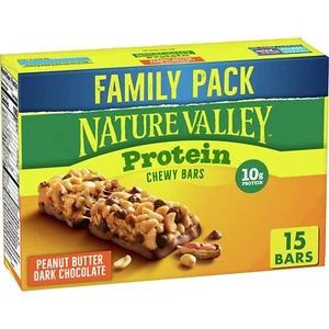 Nature Valley Protein Granola Bars Peanut Butter Dark Chocolate 15 ct - Picture 1 of 6
