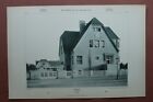 Jugendstil Architektur Otto Schmidt 1908 Dresden Karcher Allee Villa ++ 32x48cm