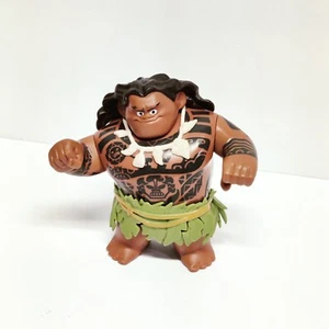 Disney Moana Maui 4" Action Figure Poseable Moving Arms/Legs Cake Topper EUC - Picture 1 of 4