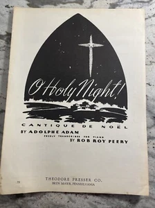 O Holy Night by Adolphe Adam  VINTAGE Sheet Music - Picture 1 of 2